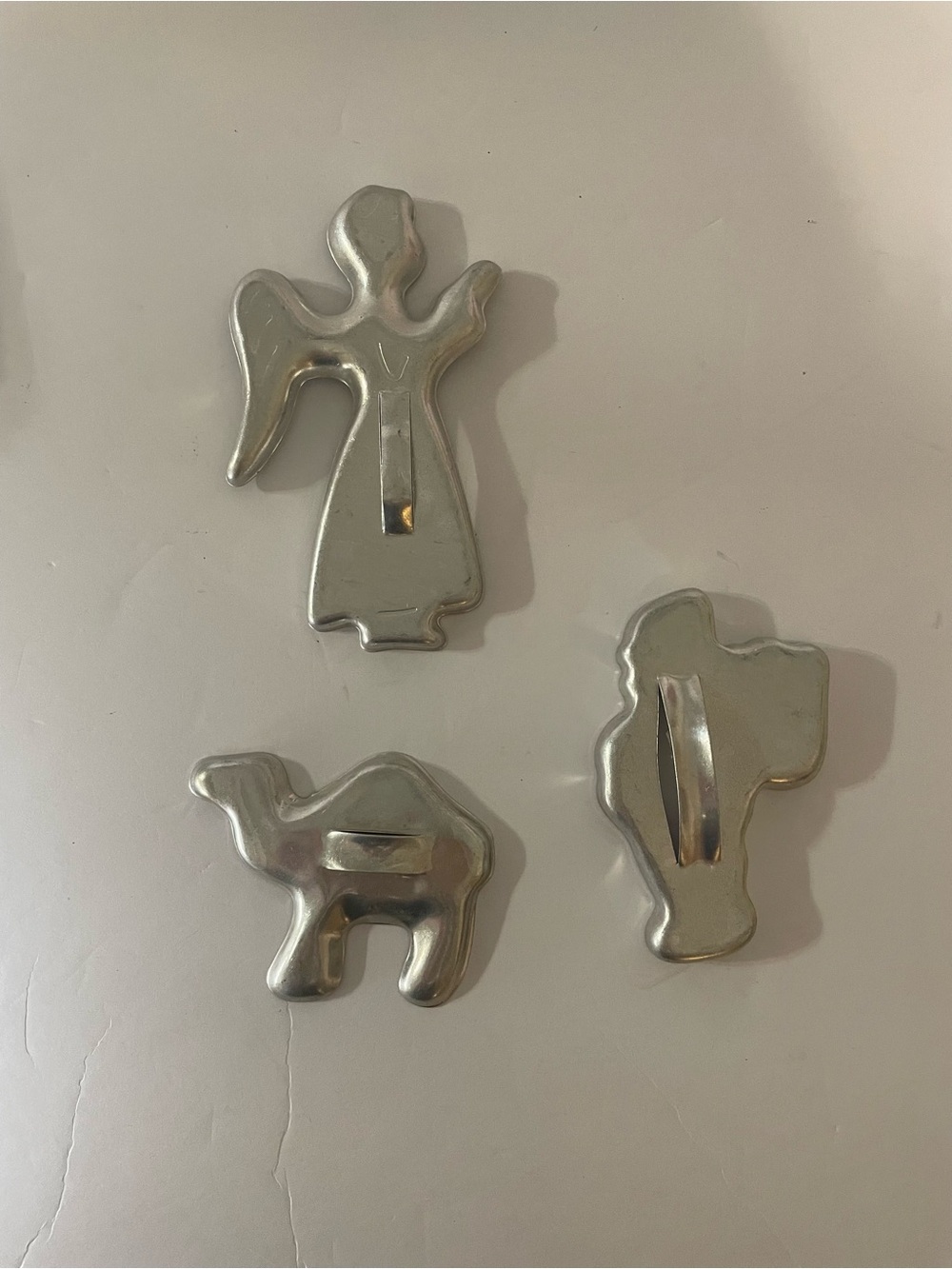 Set Of  3 Vintage 1950s Mid Century MIRRO Aluminum Christmas Cookie Cutters